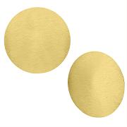 Kolczyki duże satynowane złote koła KA145G