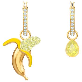 Kolczyki SWAROVSKI • No Regrets Banana Pierced Earrings, Multi-colored, Gold plating 5453571