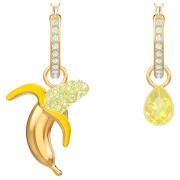 Kolczyki SWAROVSKI • No Regrets Banana Pierced Earrings, Multi-colored, Gold plating 5453571