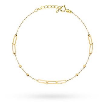 Bransoletka złota ogniwa i kosteczki FUG2-17-B00998-2