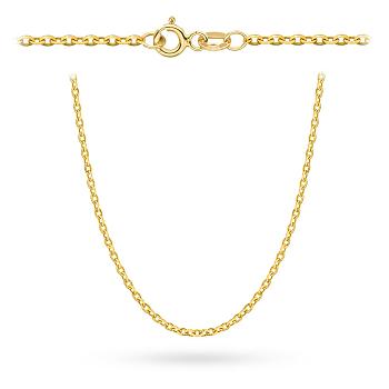 Złoty łańcuszek Rolo diamentowany 50 cm FUG1-26-Ł00065-2