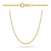 Złoty łańcuszek Rolo diamentowany 50 cm FUG1-26-Ł00065-2