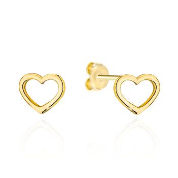 Kolczyki złote kontur serca FUG7-K01762-585