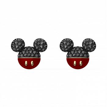 Kolczyki SWAROVSKI • Mickey Pierced Earrings, Black, Gold-tone plated 5566691 