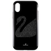 Etui SWAROVSKI • Swan Fabric Smartphone case with integrated Bumper, iPhone® X/XS, Black 5458420