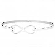 Bransoletka damska srebrna nieskończoność BA615