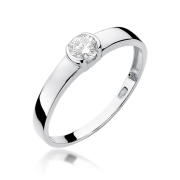 Pierścionek zaręczynowy z brylantem 0.25