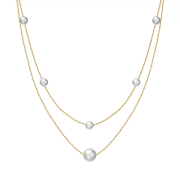 Naszyjnik damski z perłami FUGSVNP005