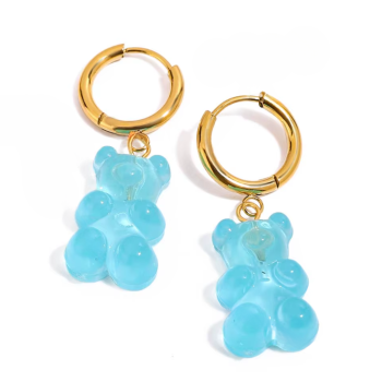 Kolczyki misie jelly love FUGJDE0203009-BL