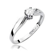Pierścionek zaręczynowy z brylantem 0.24ct
