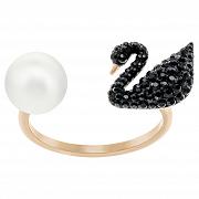Pierścionek Swarovski • Iconic Swan Ring Black 5296472