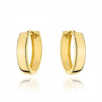 Kolczyki złote gładkie owalne FUG7-17-K01593-2