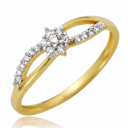 Pierścionek zaręczynowy z cyrkoniami 