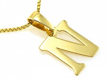 Zawieszka złota literka N FUGZA2748N