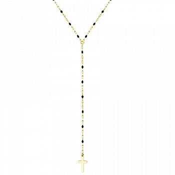 Naszyjnik różaniec pozłacany WA467G