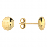 Kolczyki złote pół kulki diamentowane FUG7-17-K00615-2