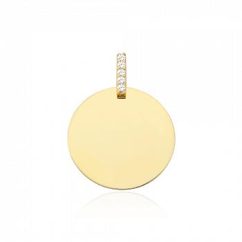 Zawieszka złota pełne kółko FUG6-21-Z00402-2