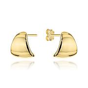 Kolczyki złote gładkie trójkąty FUG7-K01794-585