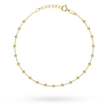 Bransoletka złota diamentowane kulki FUG2-17-B00996-2