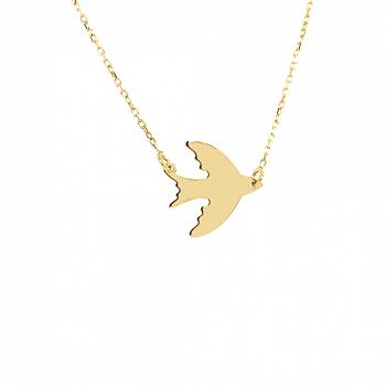Naszyjnik celebrytka złoty Jaskółka FUG3-4-CN00075-2