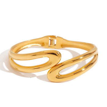 Bransoletka damska złota sztywna FUGJDB0104011