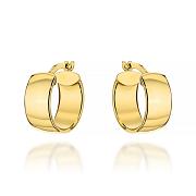 Kolczyki złote szerokie kółka FUG7-K01838-585