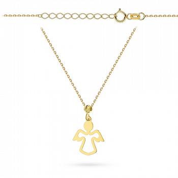 Naszyjnik złoty z aniołkiem FUG3-34-N00594-2