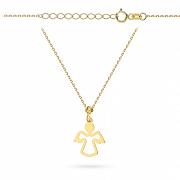 Naszyjnik złoty z aniołkiem FUG3-34-N00594-2