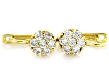 Kolczyki złote z cyrkoniami KL4031