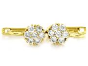 Kolczyki złote z cyrkoniami KL4031