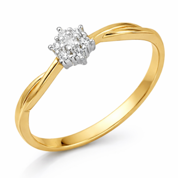 Pierścionek zaręczynowy z cyrkoniami 