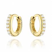 Kolczyki złote z białymi cyrkoniami FUG7-32-K01362-2