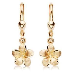 Kolczyki złote kwiatki ZGA0717 