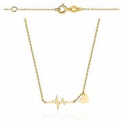 Naszyjnik złoty linia życia i serce FUG3-17-N00405-2