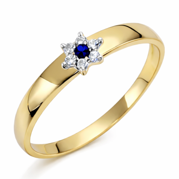 Pierścionek zaręczynowy z cyrkoniami 