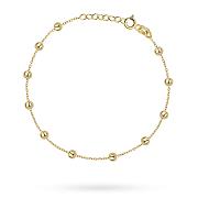 Bransoletka złota gładkie kulki FUG2-B00666-585