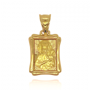 Medalik z żółtego złota Matka Boska Częstochowska FUG5-9-M00059-2
