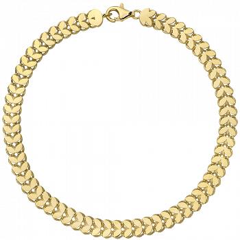 Bransoletka z żółtego złota listki FUG2-4-B00586-2