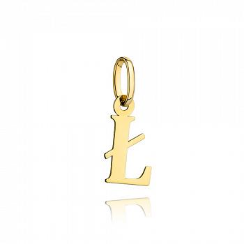 Zawieszka złota literka Ł FUG6-20-Z00080-2