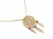 Naszyjnik złoty łapacz snów FUGNA2199