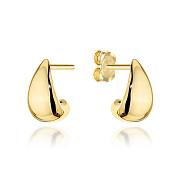 Kolczyki złote gładkie trójkąty FUG7-K01791-585