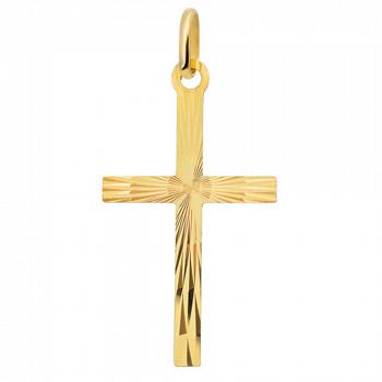 Złoty diamentowany krzyżyk FUG4-15-C00071-2