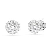 Kolczyki z białego złota z diamentami laboratoryjnymi FKO509-B585-LD1.24