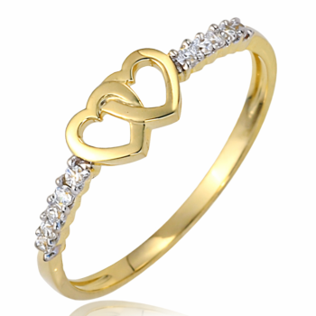 Pierścionek zaręczynowy z cyrkoniami 