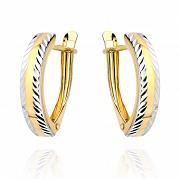 Kolczyki z dwukolorowego złota FUG7-25-K00602-2