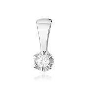 Zawieszka z białego złota z diamentem laboratoryjnym FZ032-B585-LD0.10