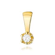 Zawieszka z żółtego złota z diamentem laboratoryjnym FZ032-585-LD0.10