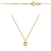 Naszyjnik złoty diamentowane kółko FUG3-34-N00667-2