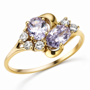 Pierścionek zaręczynowy z cyrkoniami 