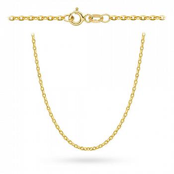 Złoty łańcuszek Rolo diamentowany 50cm FUG1-38-L00137-2